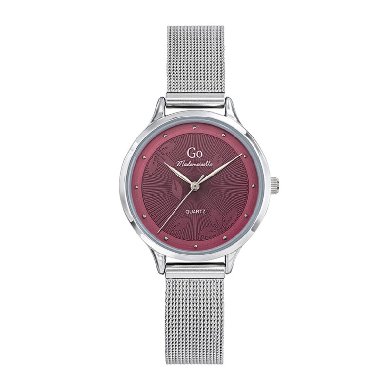 Montre Analogique Go Mademoiselle Bracelet Métal Argent