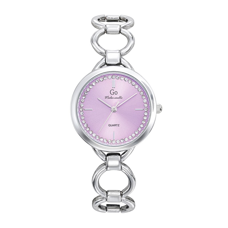 Montre Analogique Go Mademoiselle Bracelet Métal Argent