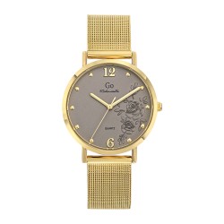 Montre Femme GO dorée bracelet mailles milanaises