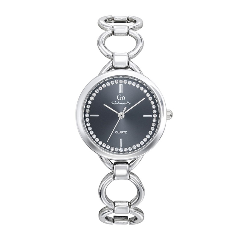 Montre Analogique Go Mademoiselle Bracelet Métal Argent