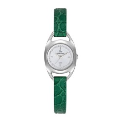 Montre Femme GO  bracelet cuir vert