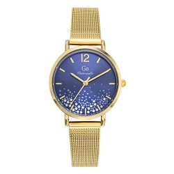 Montre Femme GO  dorée bracelet mailles milanaises