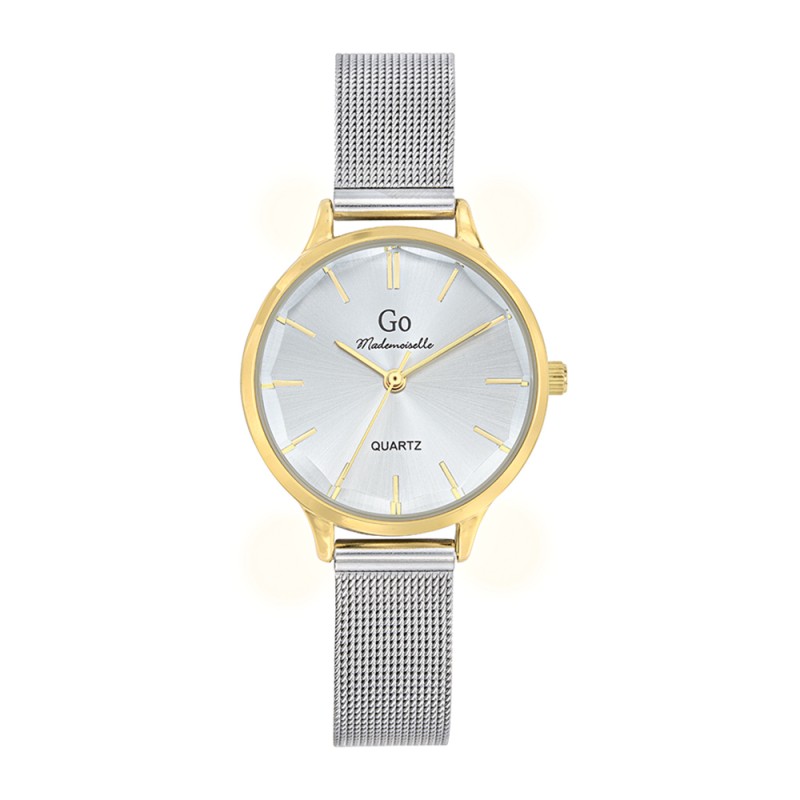 Montre Analogique Go Mademoiselle Bracelet Métal Argent