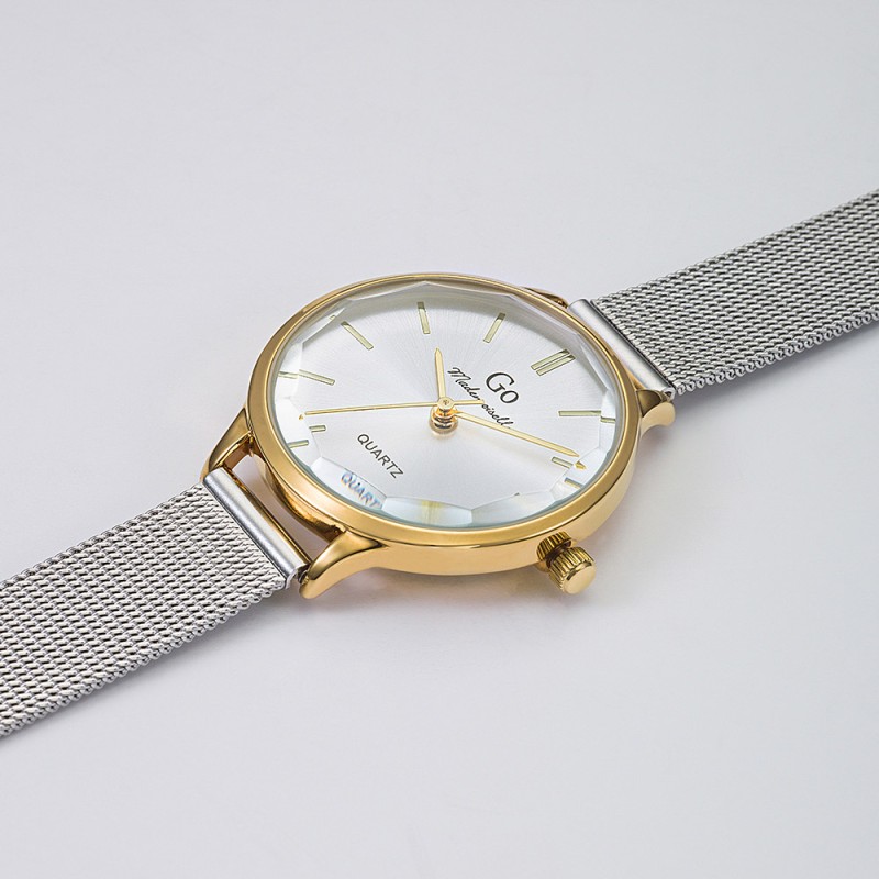 Montre Analogique Go Mademoiselle Bracelet Métal Argent