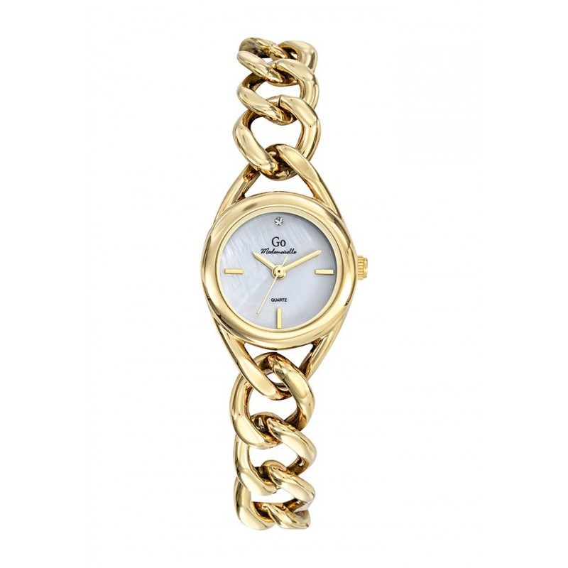 Montre Analogique Go Mademoiselle Bracelet Métal Doré
