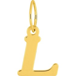 Pendentif initiale L en or jaune 750/000