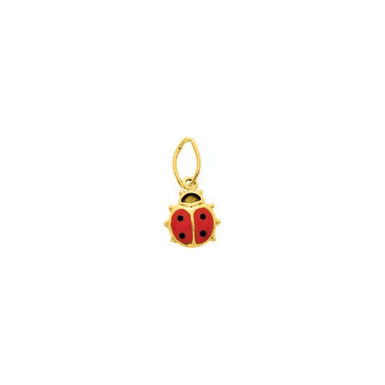 Pendentif Coccinelle En Or Massif 18K (750/1000) - Dimensions 10x8mm - Poids 0.65g - Neuf Avec étiquettes