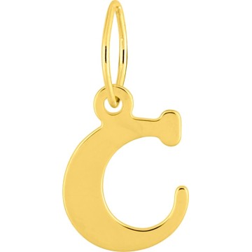 Pendentif Lettre C En Plaqué Or 18 Carats - Neuf Avec étiquette