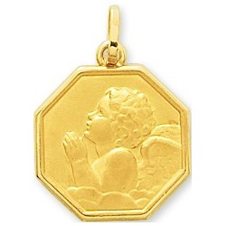 Médaille motif ange en Or 375/000