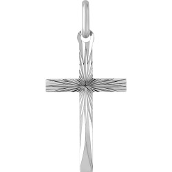 Pendentif Croix en Or blanc 375/000