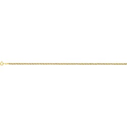 Bracelet maille corde 3mm en or jaune 375/000