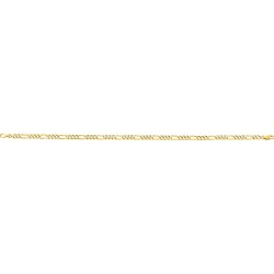 Bracelet Carador maille alternée 4mm en or jaune 375/000