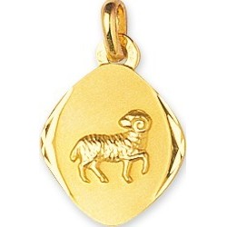 Pendentif Signe astrologique Bélier Carador en Or jaune 375/000