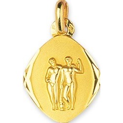 Pendentif Signe astrologique Gémeaux Carador en Or jaune 375/000