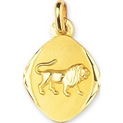 Pendentif Signe astrologique Lion Carador en Or jaune 375/000