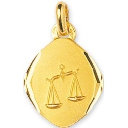 Pendentif Signe astrologique Balance Carador en Or jaune 375/000