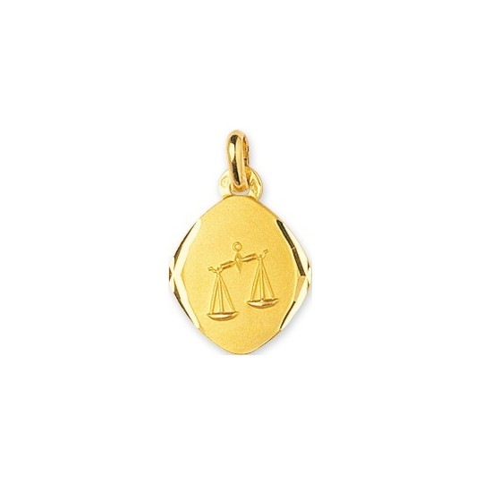 Pendentif Balance En Argent Massif - Signe Astrologique - Bijou Occasion Argenté