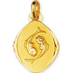 Pendentif Signe astrologique Poisson Carador en Or jaune 375/000