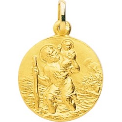 Médaille Carador motif Saint Christophe en Or jaune  375/000