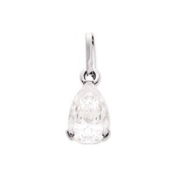 Pendentif Carador  en Or Blanc  375/000 et Oxydes de zirconium