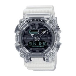 Montre Homme Casio G-Shock en résine transparent Boitier rond