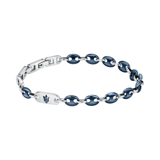 Parure Bijoux Homme Graine De Café - Chaîne 56cm Et Bracelet 21cm Acier Inoxydable | Argenté