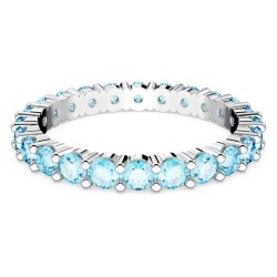 Bague Swarovski Métal argenté et Cristaux bleus