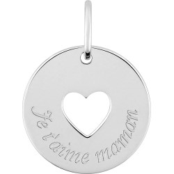 Pendentif Carador "je t'aime maman"  en Argent  925/000