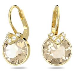 Boucles d'oreilles Dormeuses Swarovski  Métal doré avec Cristaux