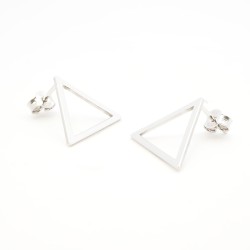 Boucles d'oreilles Clous Femme Silver Pop en Argent 925/000 Motif triangle