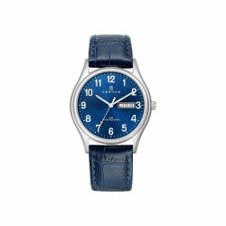 MONTRE CERTUS HOMME BRACELET CUIR BLEU