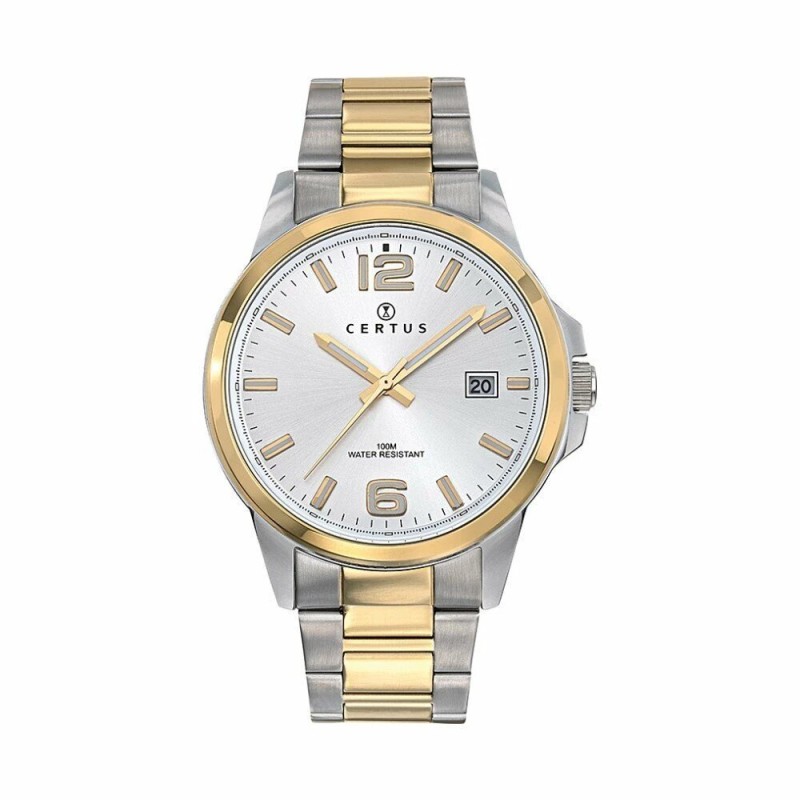 Montre analogique Certus bracelet acier bicolore