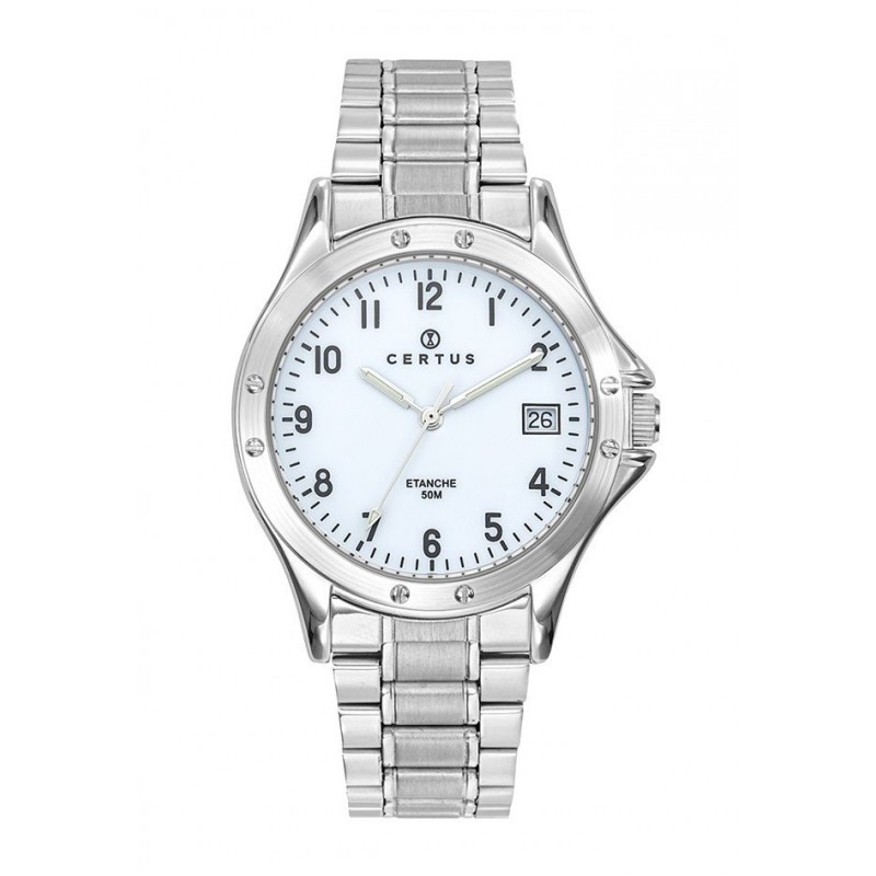 Montre analogique Certus bracelet acier argenté