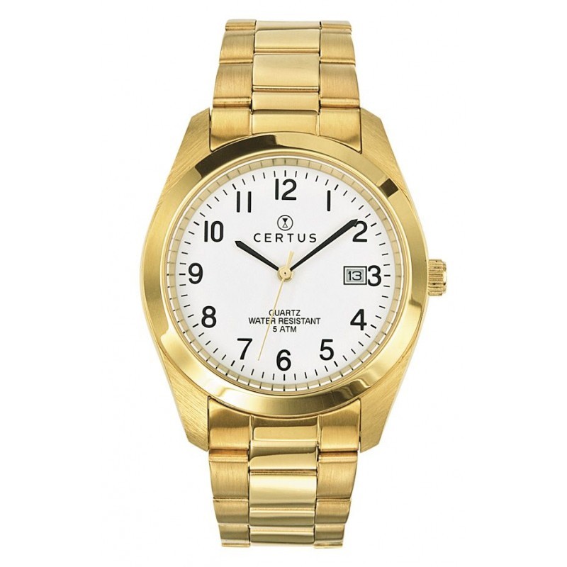 Montre analogique Certus bracelet acier doré