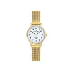 MONTRE CERTUS FEMME  BRACELET ACIER DORE MAILLES MILANAISES