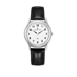 MONTRE CERTUS FEMME  BRACELET CUIR NOIR