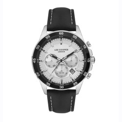 Montre Lee Cooper Homme Bracelet cuir noir