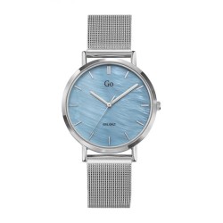 MONTRE GO GIRL ONLY BRACELET MAILLES MILANAISES CADRAN BLEU NACRE