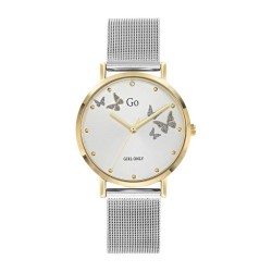 MONTRE GO GIRL ONLY BRACELET MAILLES MILANAISES CADRAN AVEC PAPILLONS