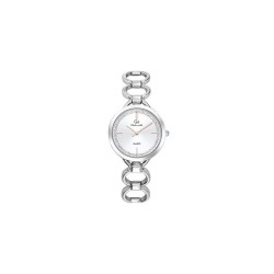 MONTRE GO GIRL ONLY BRACELET ACIER FANTAISIE CADRAN ARGENTE ET STRASS