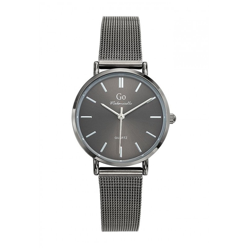 Montre Analogique Go Mademoiselle Bracelet Métal Noir