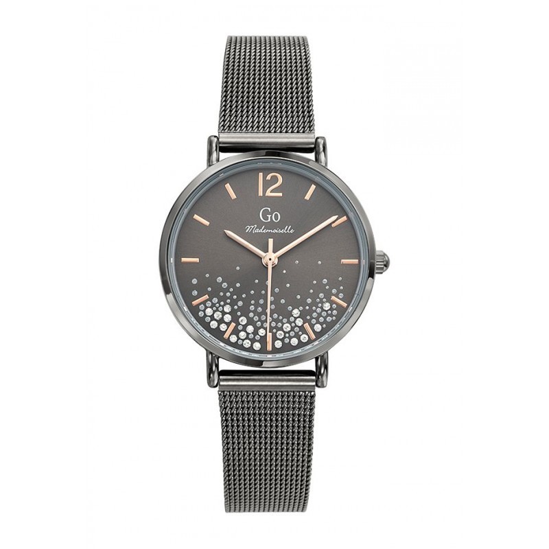 Montre Analogique Go Mademoiselle Bracelet Métal Noir