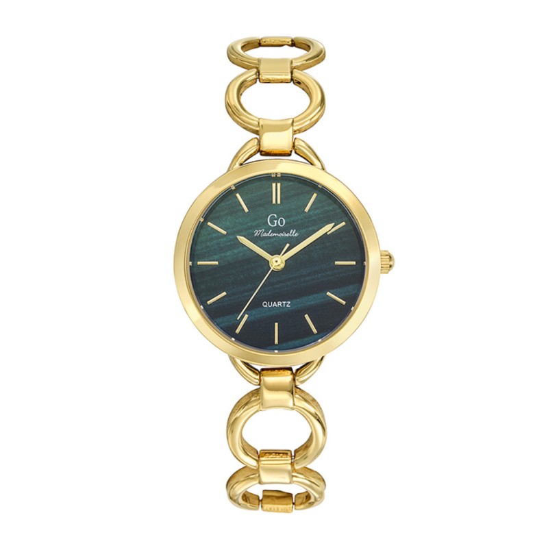 Montre Analogique Go Mademoiselle Bracelet Métal Doré