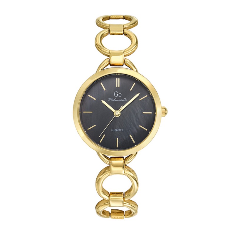 Montre Analogique Go Mademoiselle Bracelet Métal Doré
