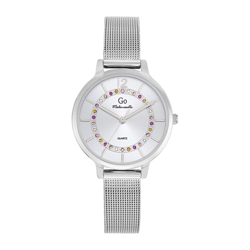 Montre Analogique Go Mademoiselle Bracelet Métal Argent