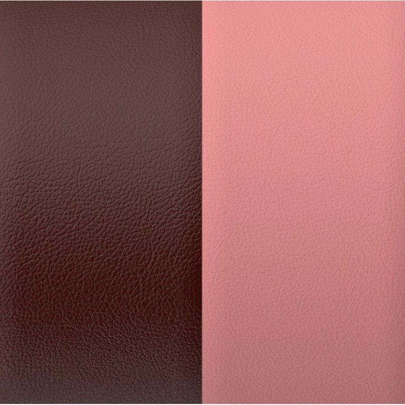 CUIR MANCHETTE LES GEORGETTES BOURGOGNE / ROSE 8 MM