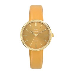 MONTRE GO GIRL ONLY BRACELET SIMILI CUIR MOUTARDE