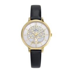 MONTRE GO GIRL ONLY BRACELET  CUIR NOIR CADRAN AVEC ARBRE DE VIE