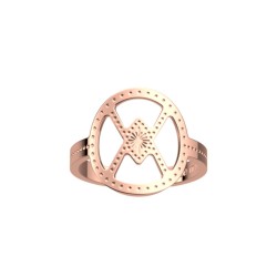 Bague Femme Collection les Essentielles Les Georgettes Laiton doré rose 16 mm