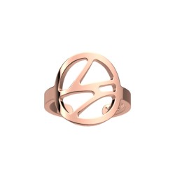Bague Femme Collection Ecorces Les Georgettes en Laiton doré rose 16 mm